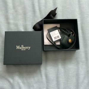 Mulberry England Apple AirPod Case Heavy Grain Green Leather *New*